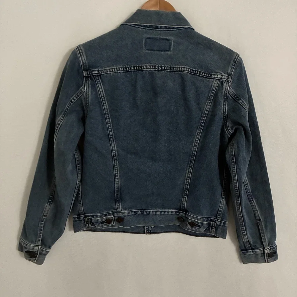 Vtg 90s Levis Japan Made Denim‎ Trucker Jacket Mens Size M Button J02 W7505